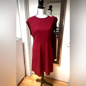 LOFT Burgundy Dress Size 14